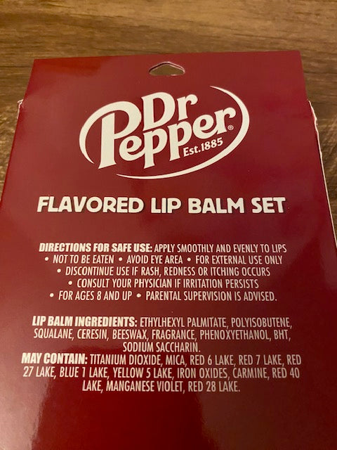 Dr. Pepper Soda Lip Balm Set