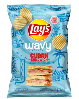 Lay's Cuban Sandwich Wavy Chips
