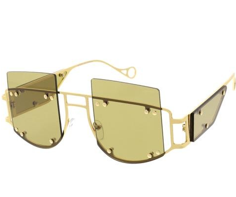 Exposed Mirrored Fashion Sunglasses