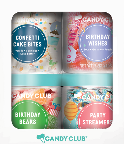 Happy Birthday Gourmet Candy Set-4pk