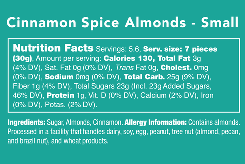 Cinnamon Spice Almonds 6oz