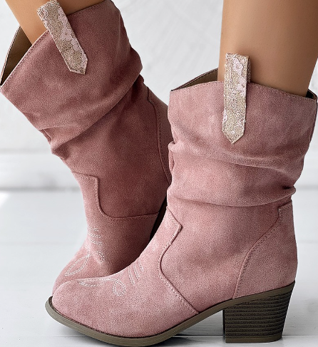 Vintage Pink Lady Boots