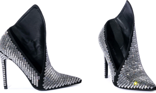 Bling Winged Stiletto Boots