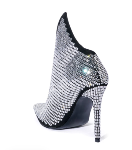 Bling Winged Stiletto Boots