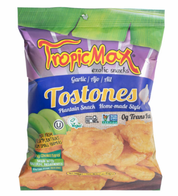 Tostones Garlic Plantain Chips 2oz-Snack Size
