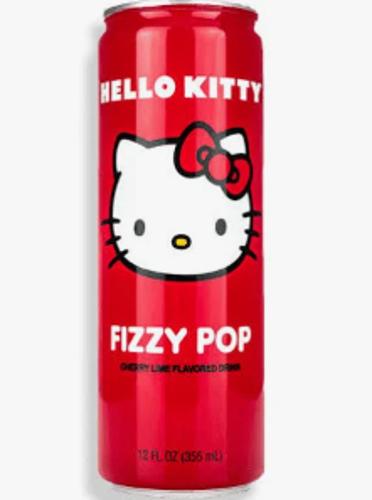 Hello Kitty Fizzy Soda-Cherry Lime 12oz