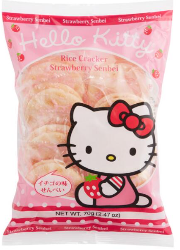 Hello Kitty Strawberry Rice Cakes 2.4oz